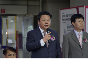 인사말을하고있는저출산고령사회위원회주형환부위원장@한국장애인단체총연합회