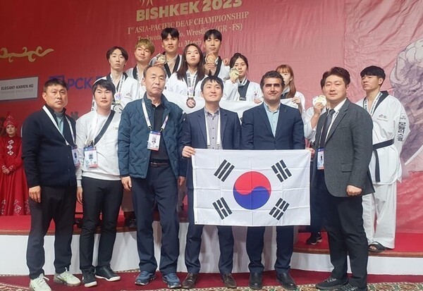 제1회 아시아태평양농아인선수권대회’에서 참가한 태권도 선수들이 전원 메달을 획득했다.ⓒ한국농아인스포츠연맹  출처 : 에이블뉴스(http://www.ablenews.co.kr)