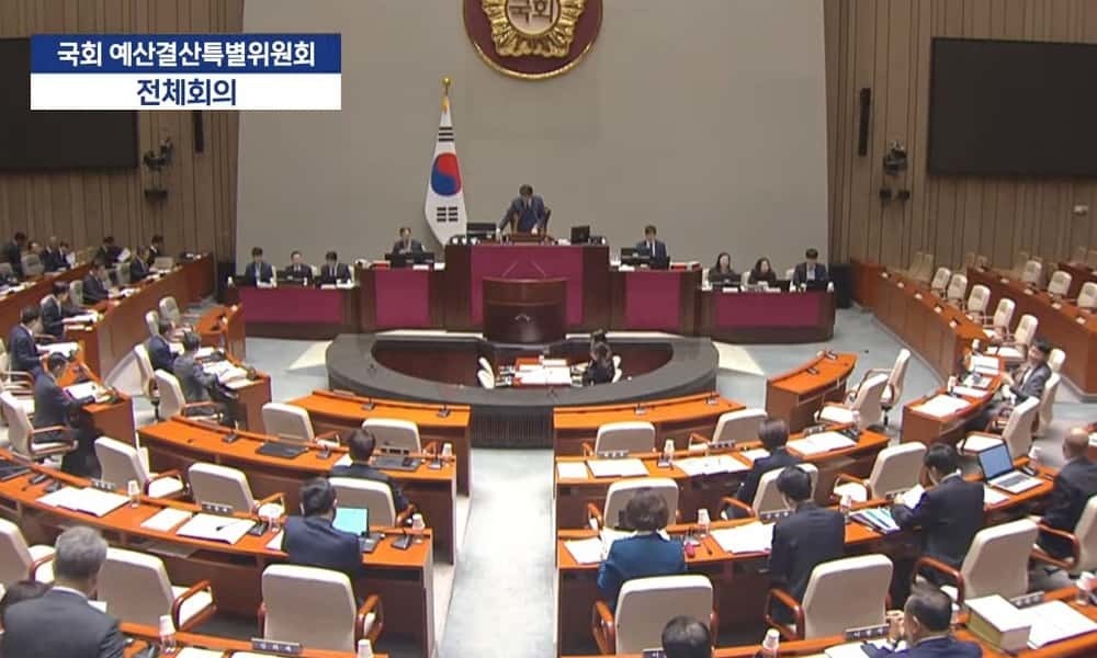 ▲지난 6일 국민의힘 김예지 최고의원이 내년 장애인 예산의 증가는 의미있다면서 '무조건적인 비판보다는 합당한 평가와 대안이 제시될 때 긍정적인 변화로 이어진다'고 주장했다. ⓒ 유튜브 국회 예산결산특별위원회 전체회의 장면