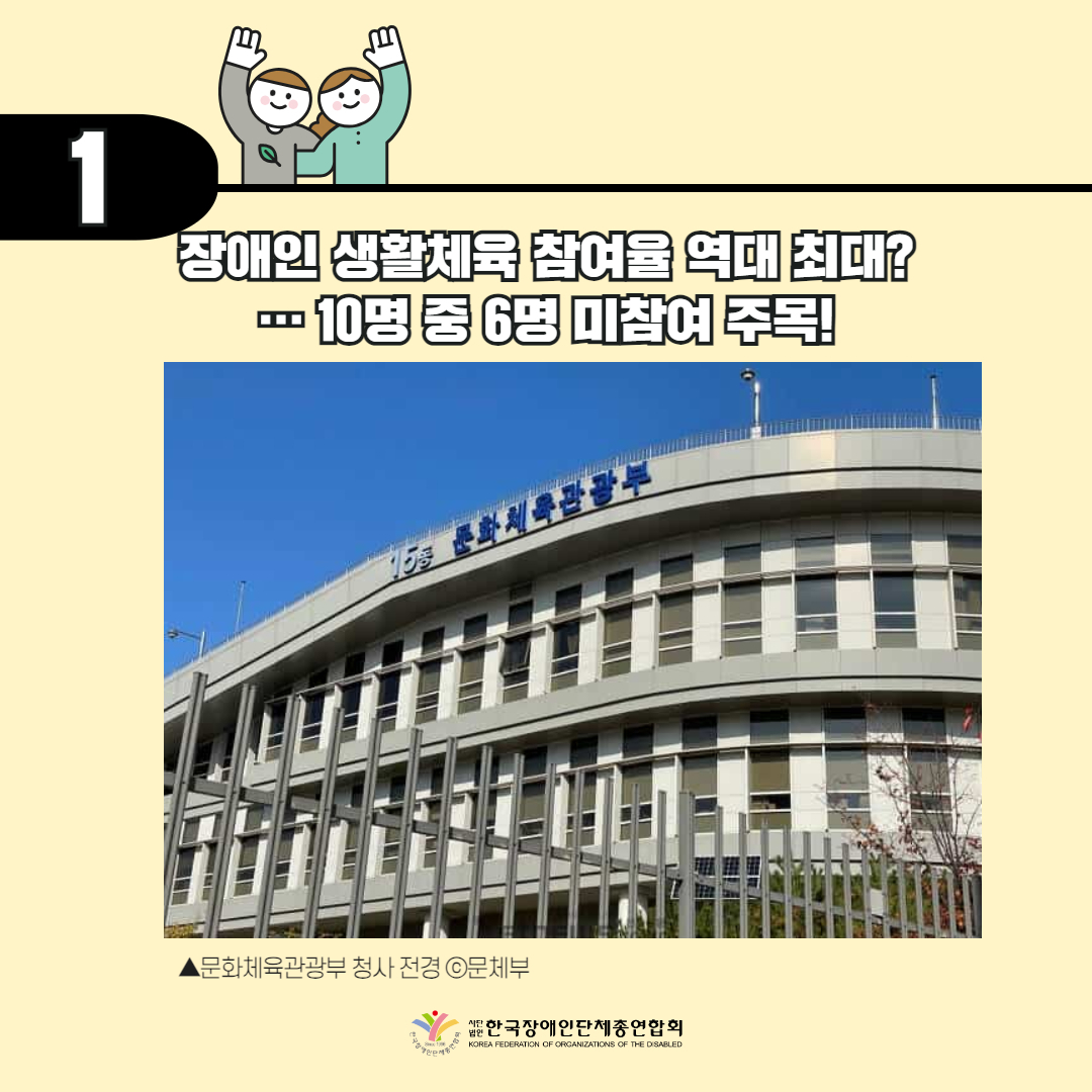 장애인 생활체육 참여율 역대 최대?… 10명 중 6명 미참여 주목! 기사 출처: 더인디고(2024.1.15.)