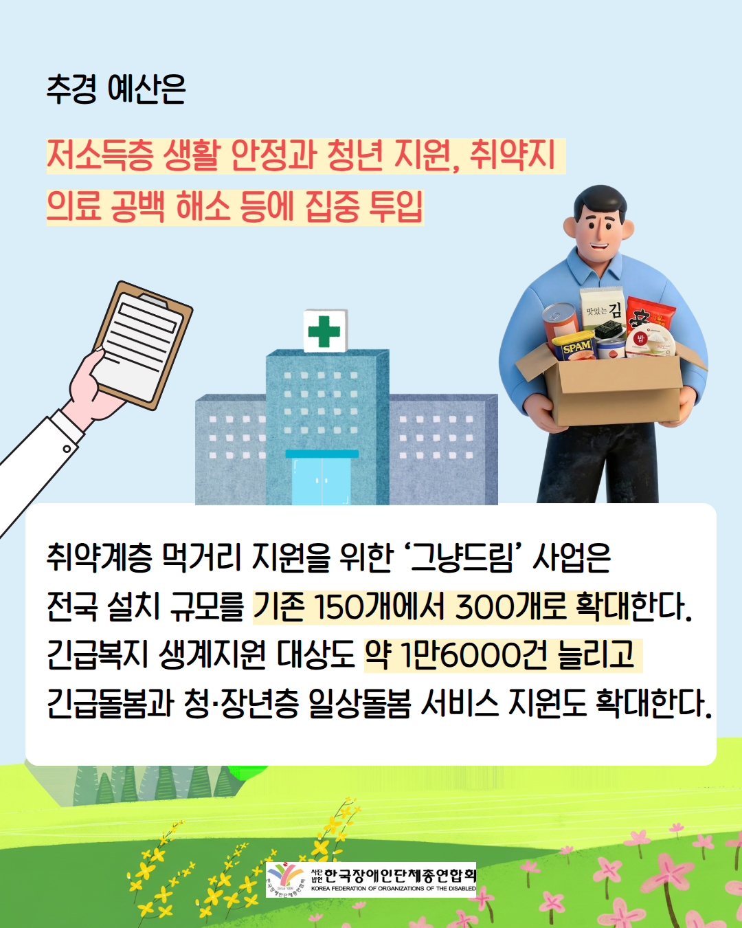 2. 복지부 추경 3461억원 확정‥발달장애인 주간활동 1500명 확대 출처: 에이블뉴스(2026.4.13.) https://www.ablenews.co.kr/news/articleView.html?idxno=230244