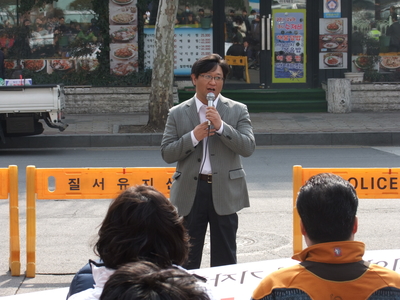장애인보장구급여현실화 추진연대 출범 기자회견 _발언중인 한국지체장애인협회 김영근 기획정책국장 @한국장애인단체총연합회