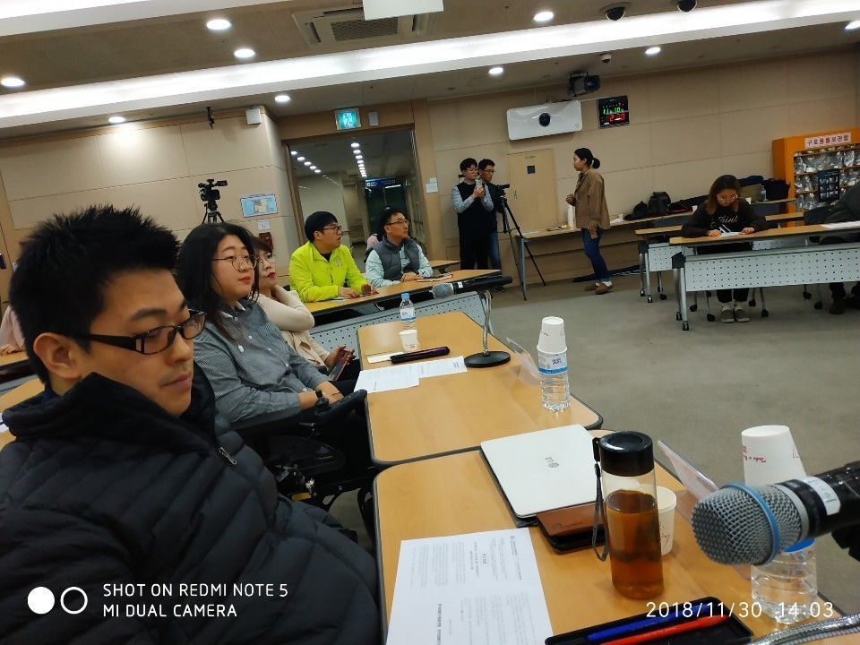 2018년 제4차 장애인 아고라 욕구희망가게  ‘제 욕구를 맞춤 주문하겠습니다’ 진행 중 사진 @한국장애인단체총연합회