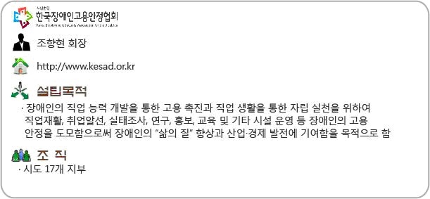 한국장애인고용안정협회, 자세한 내용은 하단 설명 참고